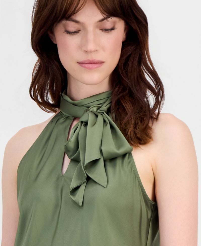 ASL Petite Bow-Neck Top