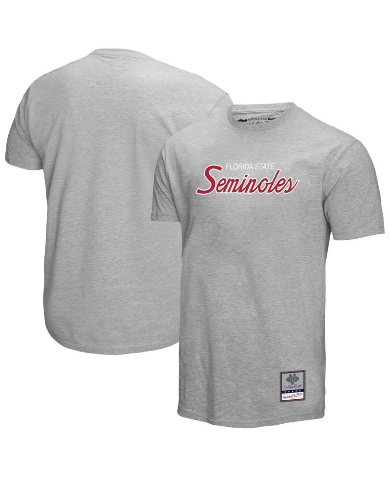 Men's Gray Florida State Seminoles Elite Script T-Shirt