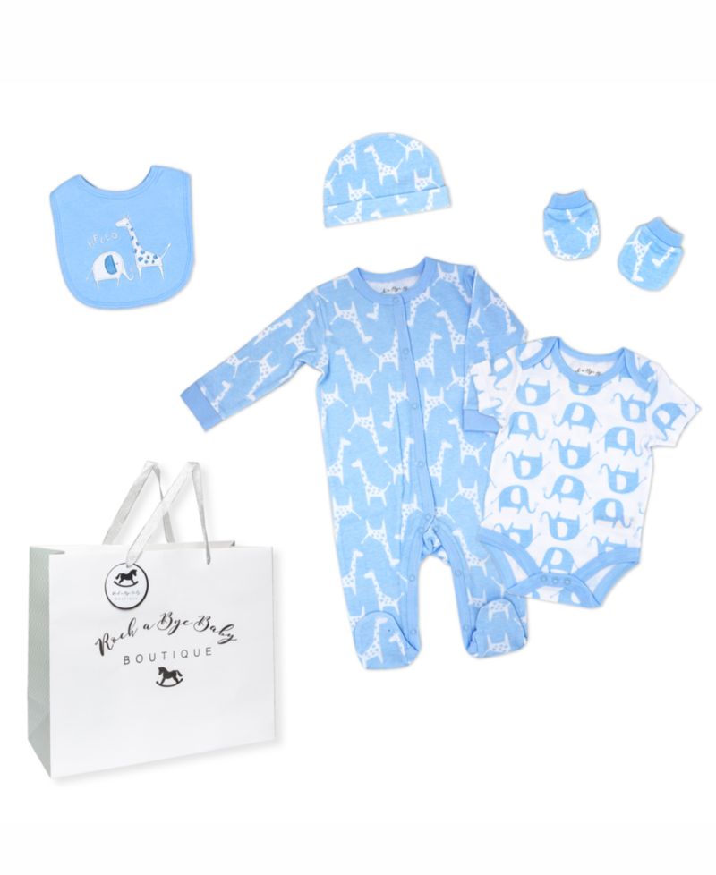 Baby Boys Safari Layette, 6 Piece Set