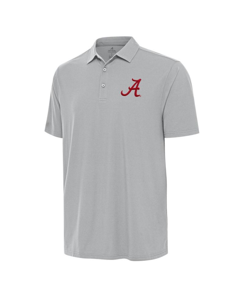 Men's Gray Alabama Crimson Tide Era Polo Shirt