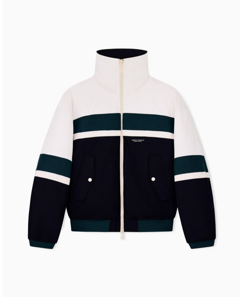 Men's Colorblock Bomber Jacket