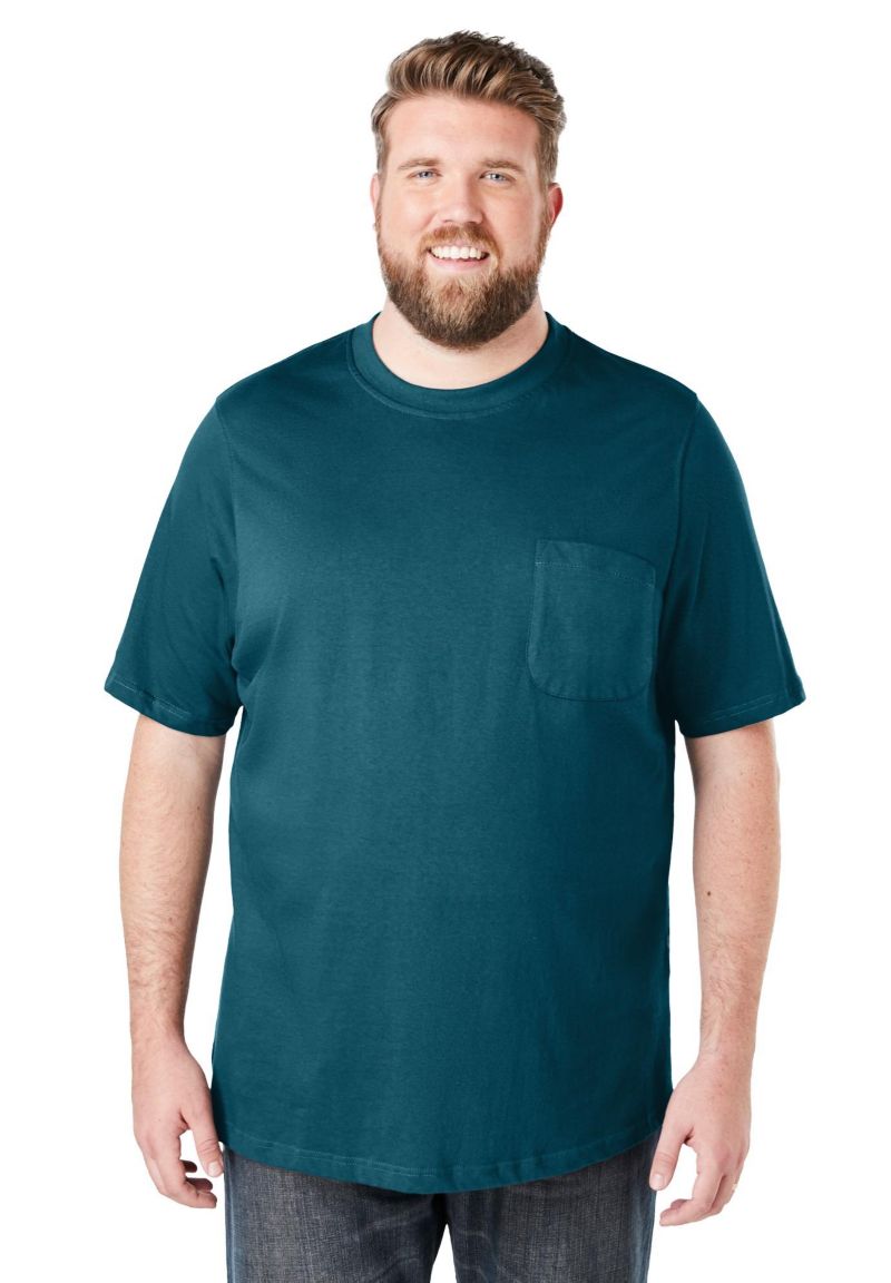 Men's by KingSize Heavyweight Pocket Crewneck T-Shirt