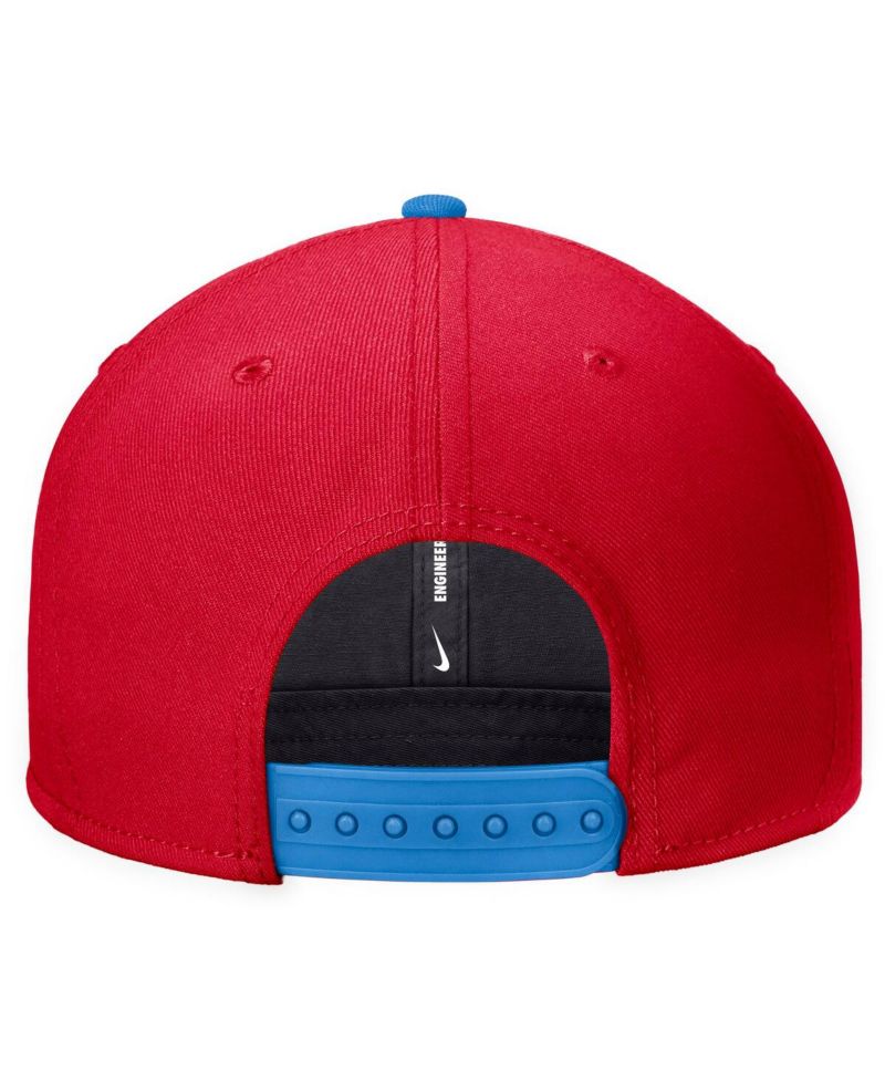 Men's Red Ole Miss Rebels Script Pro Dri-FIT Snapback Hat