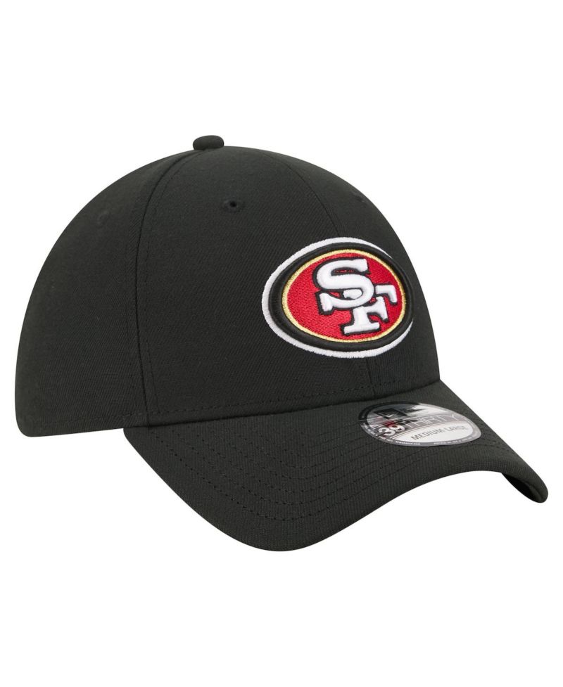 Men's Black San Francisco 49ers Core Team 39THIRTY Flex Hat