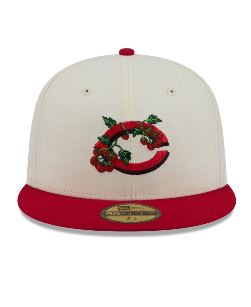 Men's White/Red Cincinnati Reds Blossom 59FIFTY Fitted Hat