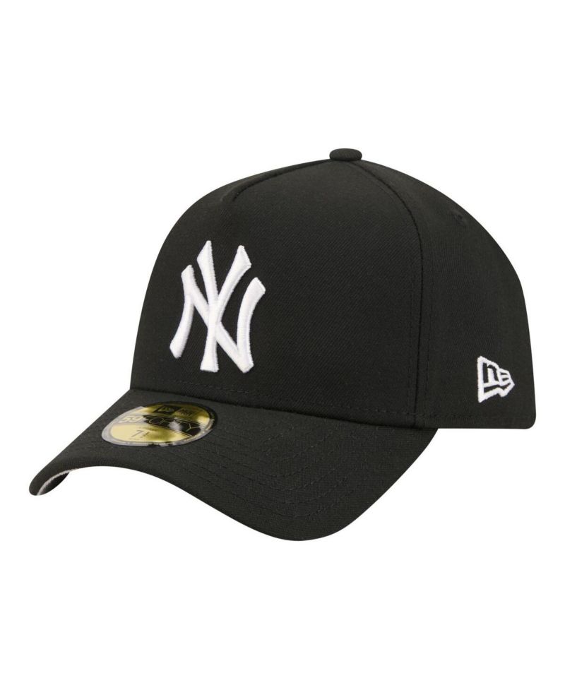 Мужская черная приталенная шляпа New York Yankees A-образной формы 59 лет