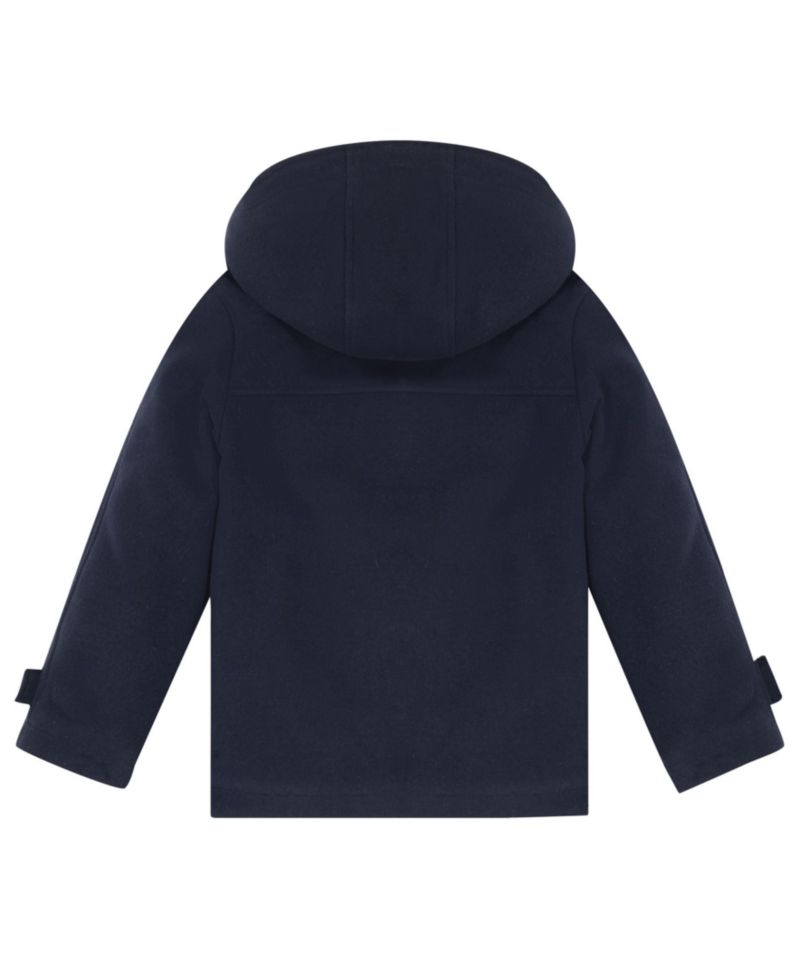 Toddler Boys' 2T-5T Iconic Toggle Coat With Plaid Scarf
