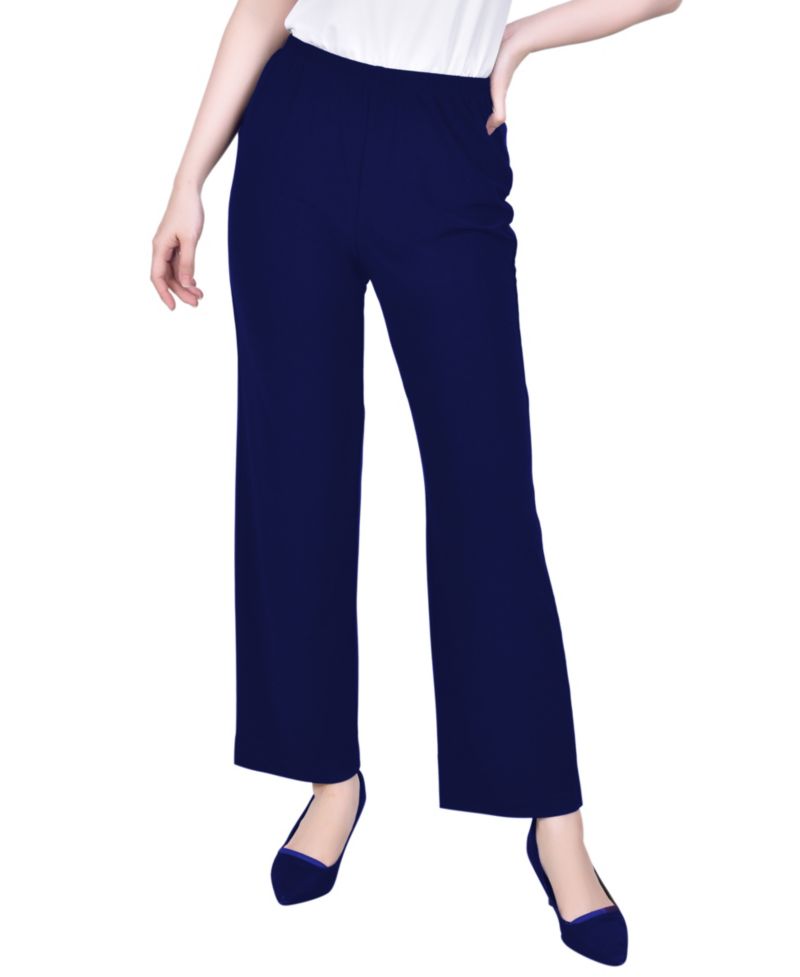 Plus Size Pull On Slim Leg Pants