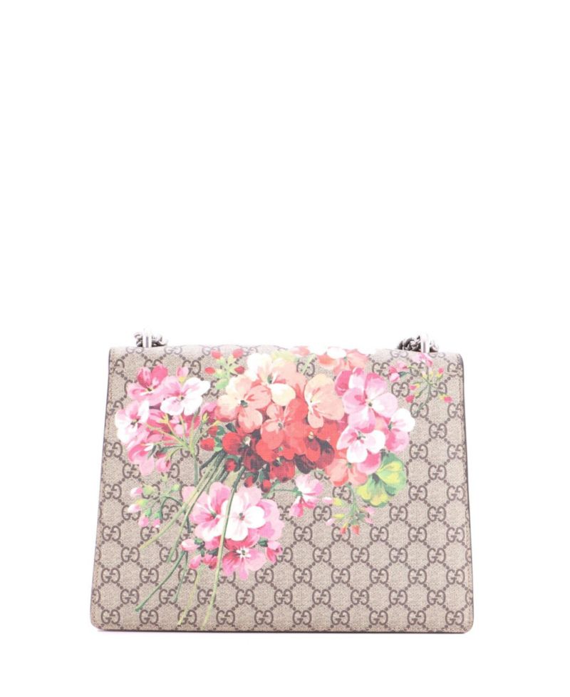 Medium Dionysus Bag Blooms Print GG Coated Canvas