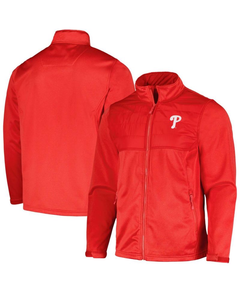 Men's Heather Red Philadelphia Phillies Explorer Full-Zip Jacket