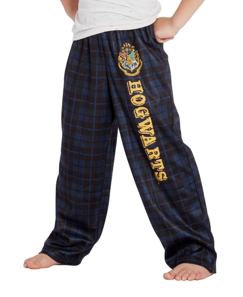 Intimo Boys' Hogwarts Houses Kids Plaid Lounge Pajama Pants - All Houses