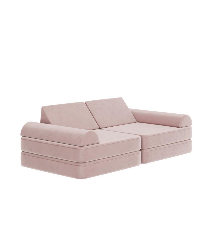 Conner Modular Play Couch For Kids With Convertible 6-Piece Design And Soft Foam Cushions