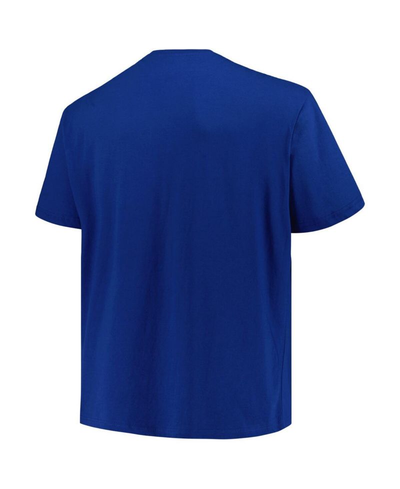 Men's Blue New York Rangers Big & Tall Arch Over Logo T-Shirt