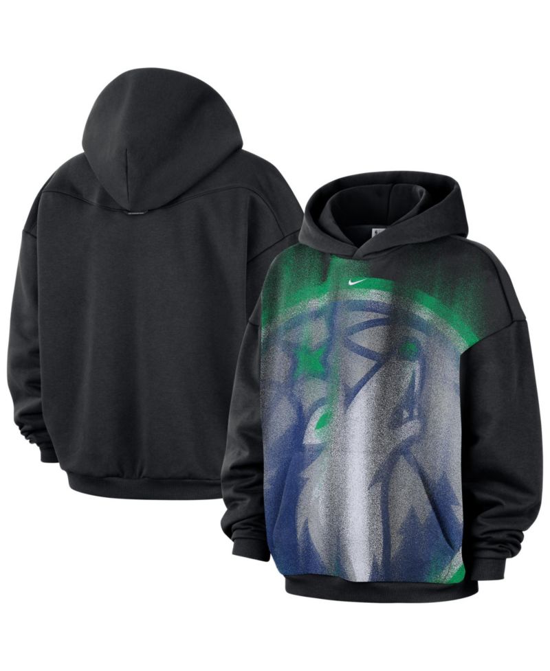 Men's Black Minnesota Timberwolves 2026 Standard Issue Practice Icon Fleece Pullover Hoodie