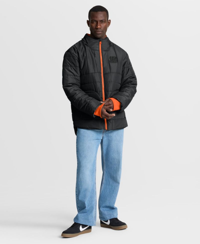 Men's Black Cincinnati Bengals Full-Zip Hooded Jacket