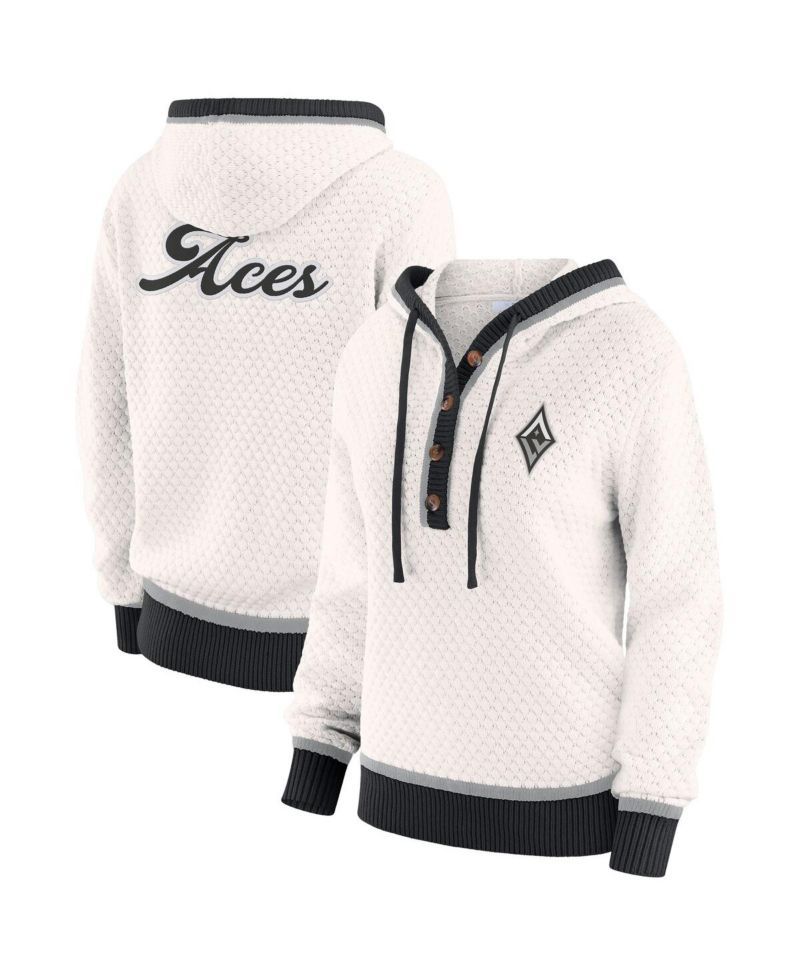 Women's Cream Las Vegas Aces Hooded Sweater