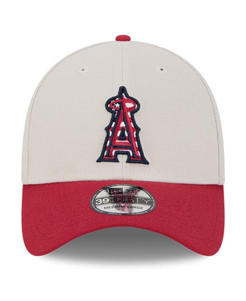 Men's Red Los Angeles Angels 2024 Fourth of July 39THIRTY Flex Hat