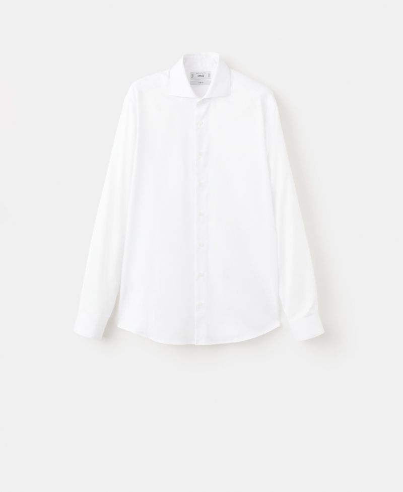 Men's Slim-Fit Cotton Dress Shirt