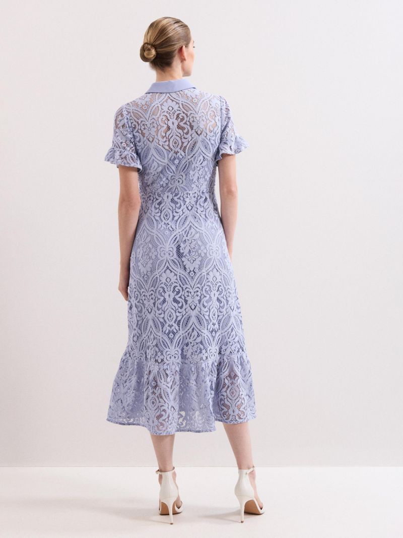 Women's Carmine Lace Dress