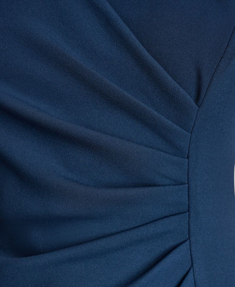 Women's Sleeveless Side Ruched Sheath Dress