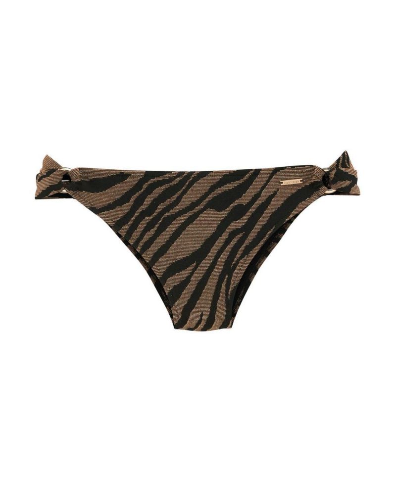 Women's Animal Print O-Ring Bikini - Low-Rise Swim Bottom