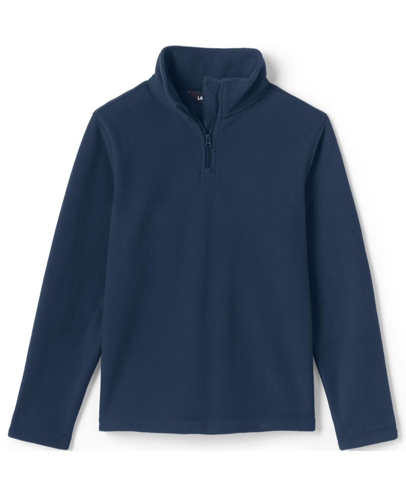 School Uniform Kids Lightweight Fleece Quarter Zip Pullover