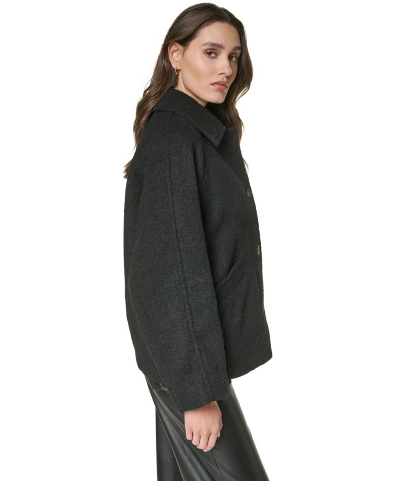 Women's Wool Blend Raglan Sleeve Swing Coat