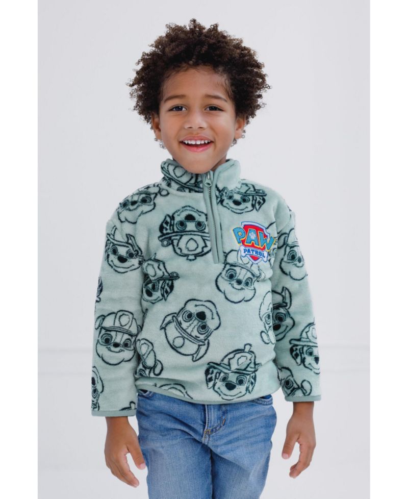 Toddler Boys Fleece Quarter-Zip Sweatshirt