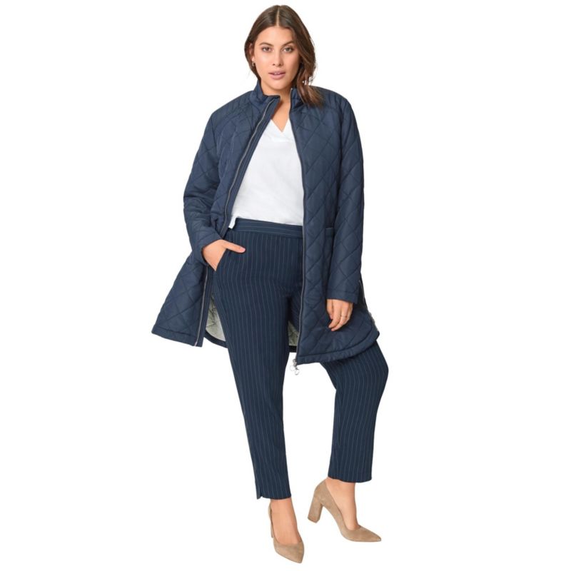 Women's Plus Size Quilted Zip Jacket
