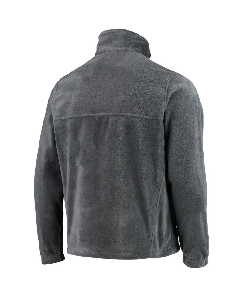 Men's Philadelphia 76ers Heathered Charcoal Flanker Full-Zip Jacket