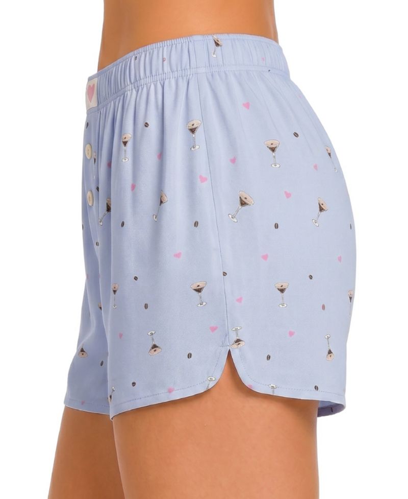 Women's Rayon Woven Poplin Pajama Shorts, 2-Pack