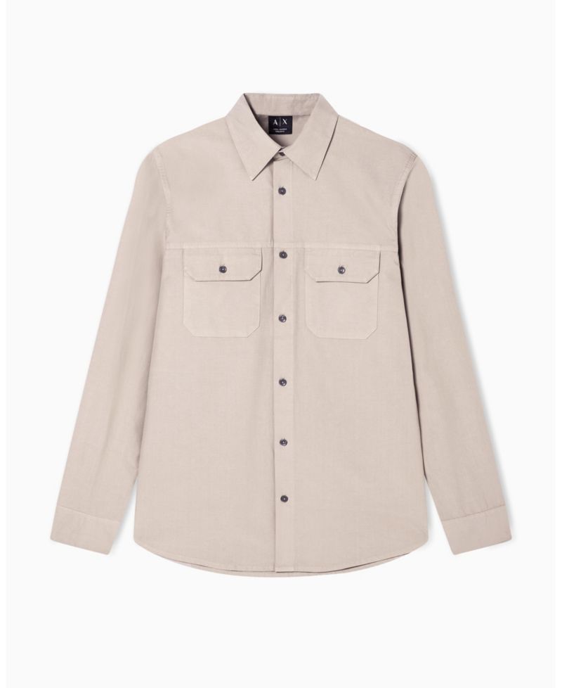 Men's Long Sleeve Ripstop Pocket Shirt