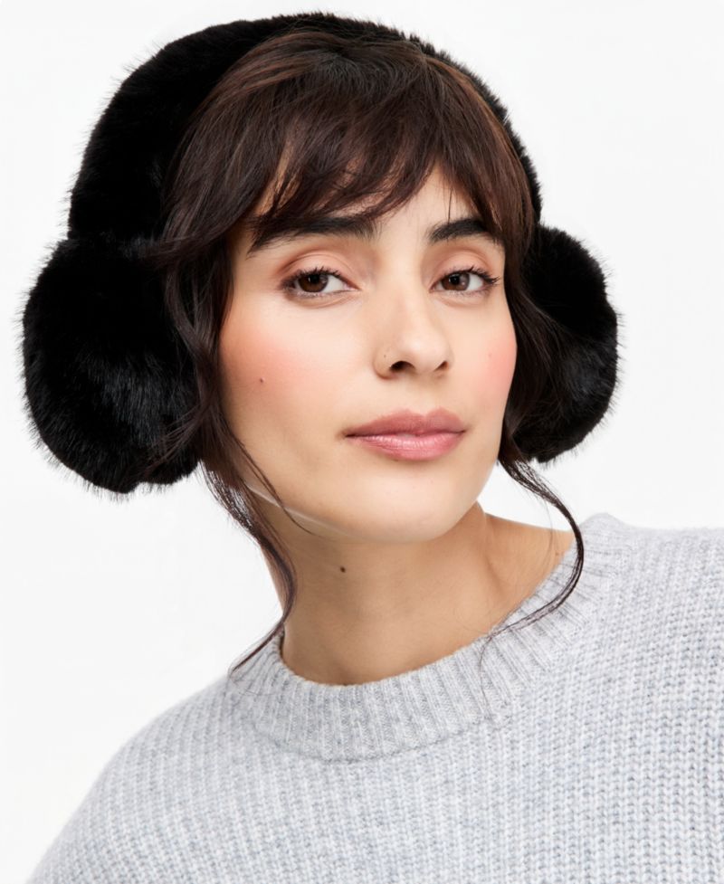 Women's Classic Full Faux-Fur Tipped Earmuffs