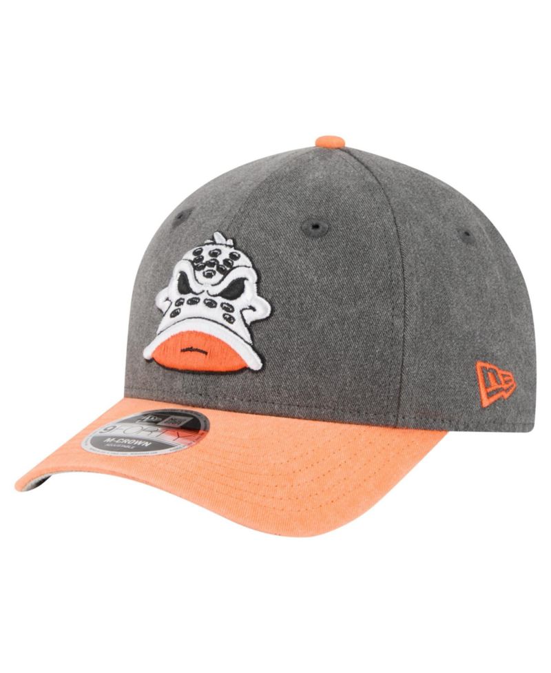 Men's Black/Orange Anaheim Ducks Mascot 2-Tone 9FORTY Adjustable Hat