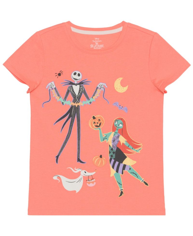 Girls' XS-XL Happy Halloween Graphic T-Shirt