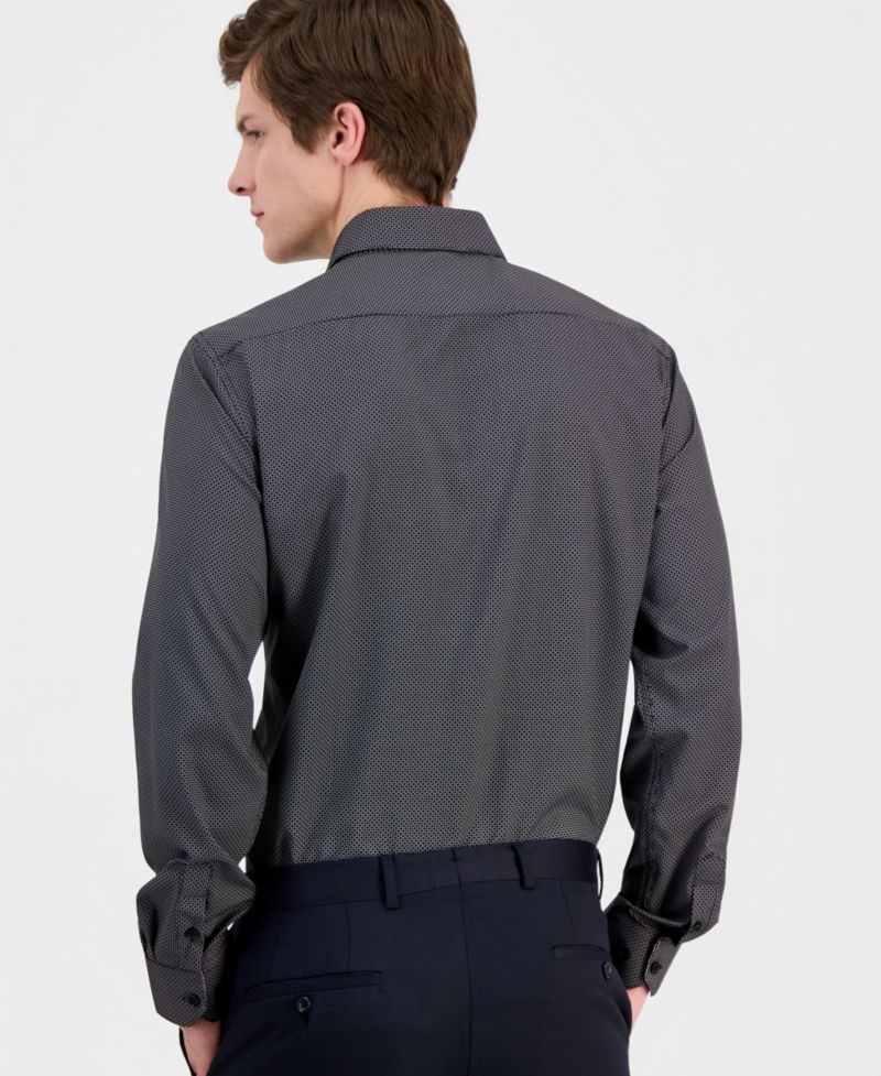 Men's Slim-Fit Performance Four-Way Stretch Dress Shirt
