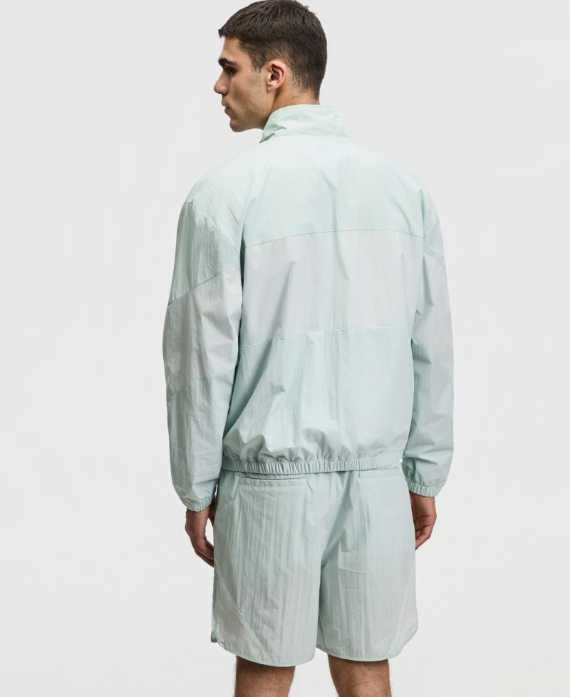 Men's Relaxed-Fit Color Blocked Track Jacket