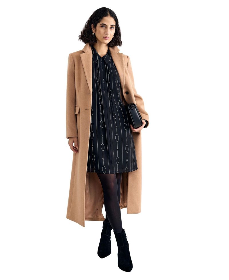 Women's Candice Long-Sleeve Sheer-Sleeve Dress