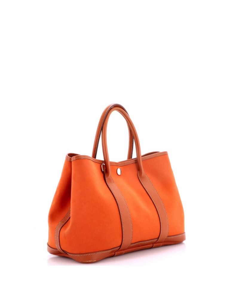 30 Garden Party Tote Toile and Leather