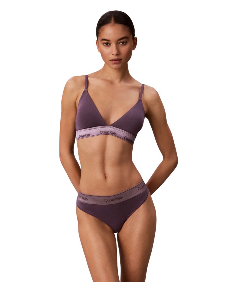 Women's Icon Cotton Modal Lightly Lined Triangle Bralette QF8825