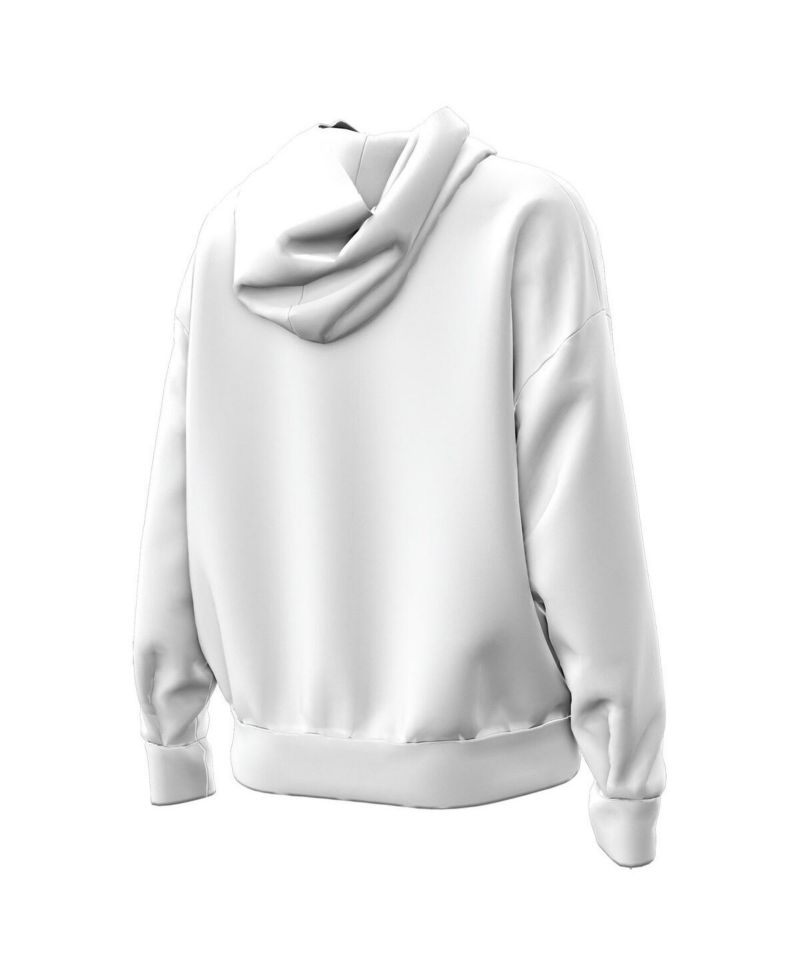 Women's White Notre Dame Fighting Irish Leprechaun Icon Fleece Pullover Hoodie