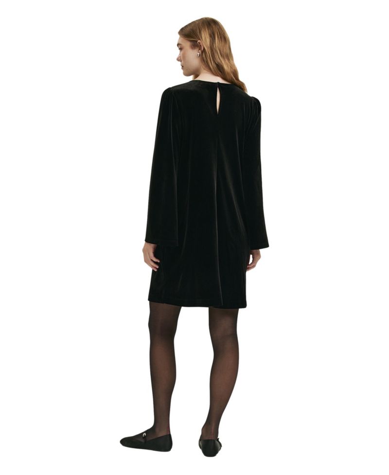 Women's Hattie Velvet Long-Sleeve Mini Dress