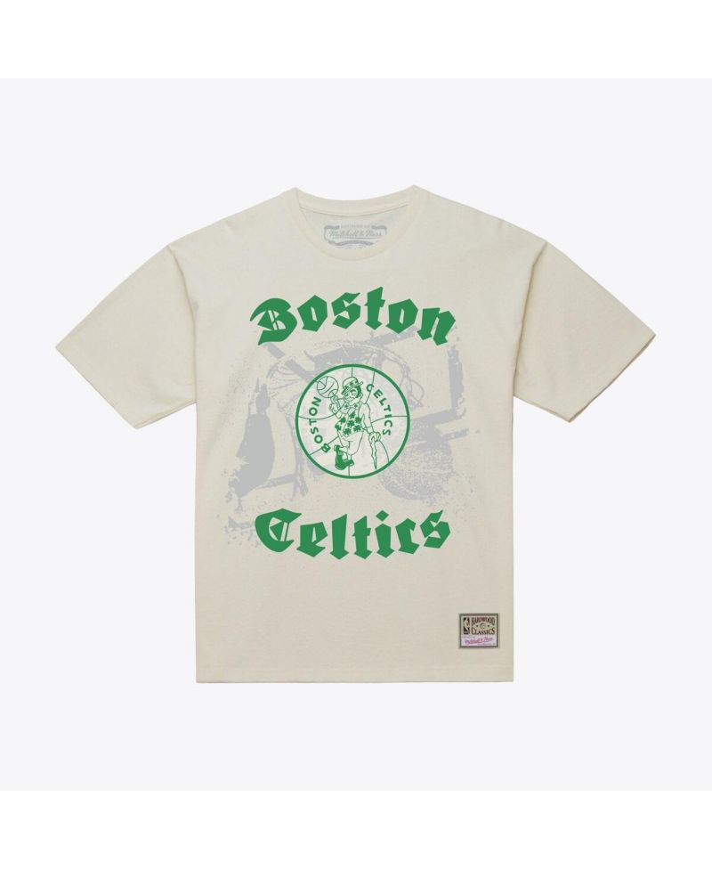 Men's Cream Boston Celtics Hardwood Classics Chapters T-Shirt