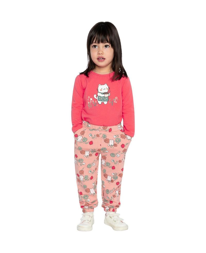 Little and Big Girl 6-8 Cotton Long Sleeve T-Shirt