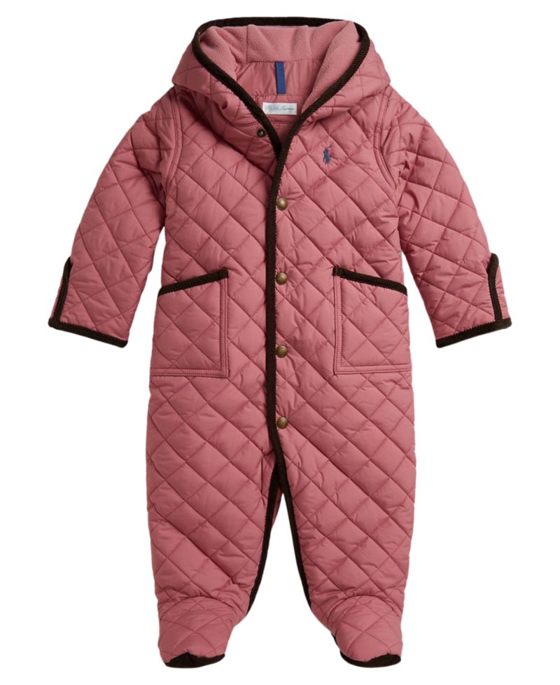 Baby Boys' and Baby Girls' One Piece Hooded Snowsuit