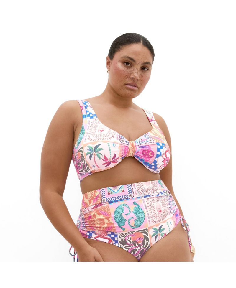 Women's Positano Print Underwire Bikini Top