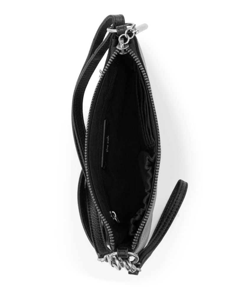 Vita Leather Zip Top Wristlet