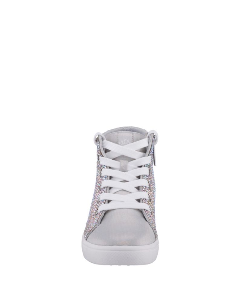 Girls Side Zip High Top Athletic Shoes