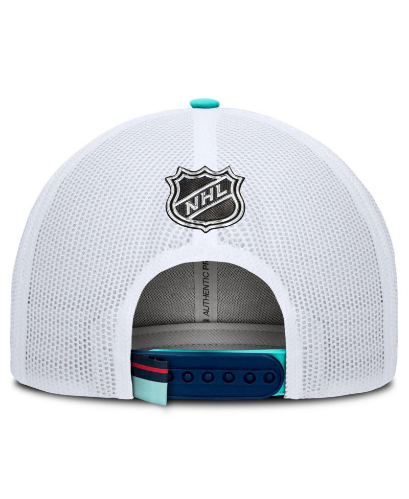 Men's Deep Sea Blue/White Seattle Kraken Authentic Pro Rink Trucker Hat