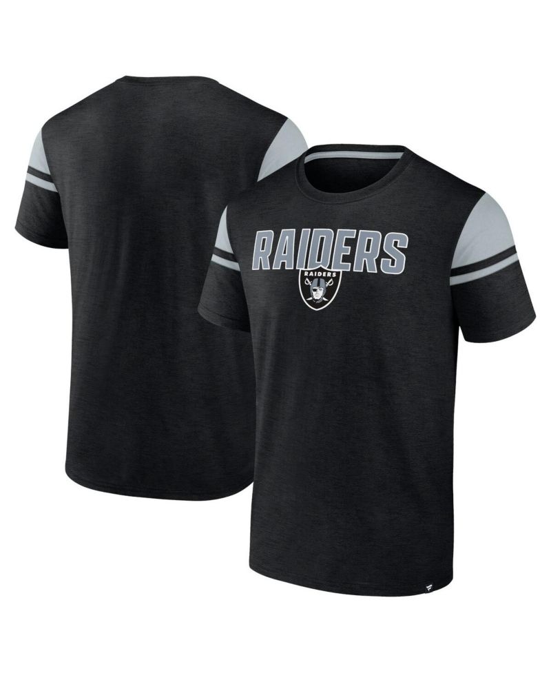 Men's Black Las Vegas Raiders Old School Play Slub T-Shirt